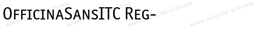 OfficinaSansITC Reg字体转换
